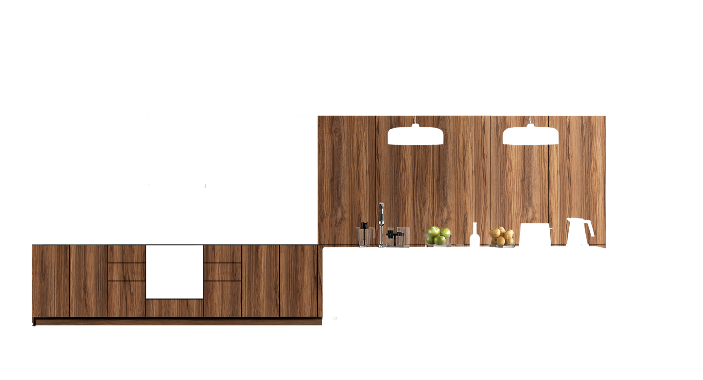 Cocina Mueble Bajo Marrón
