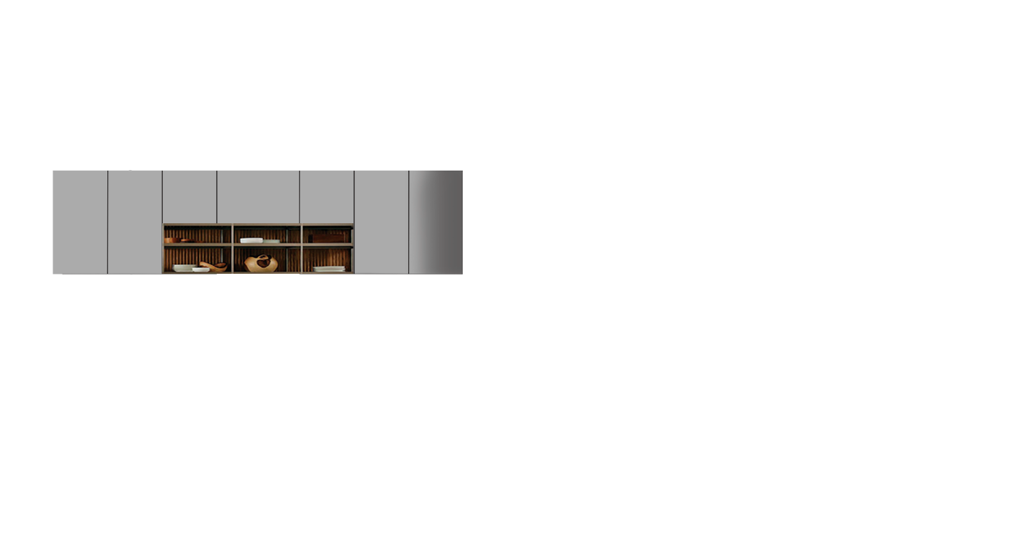 Cocina Mueble Alto Gris