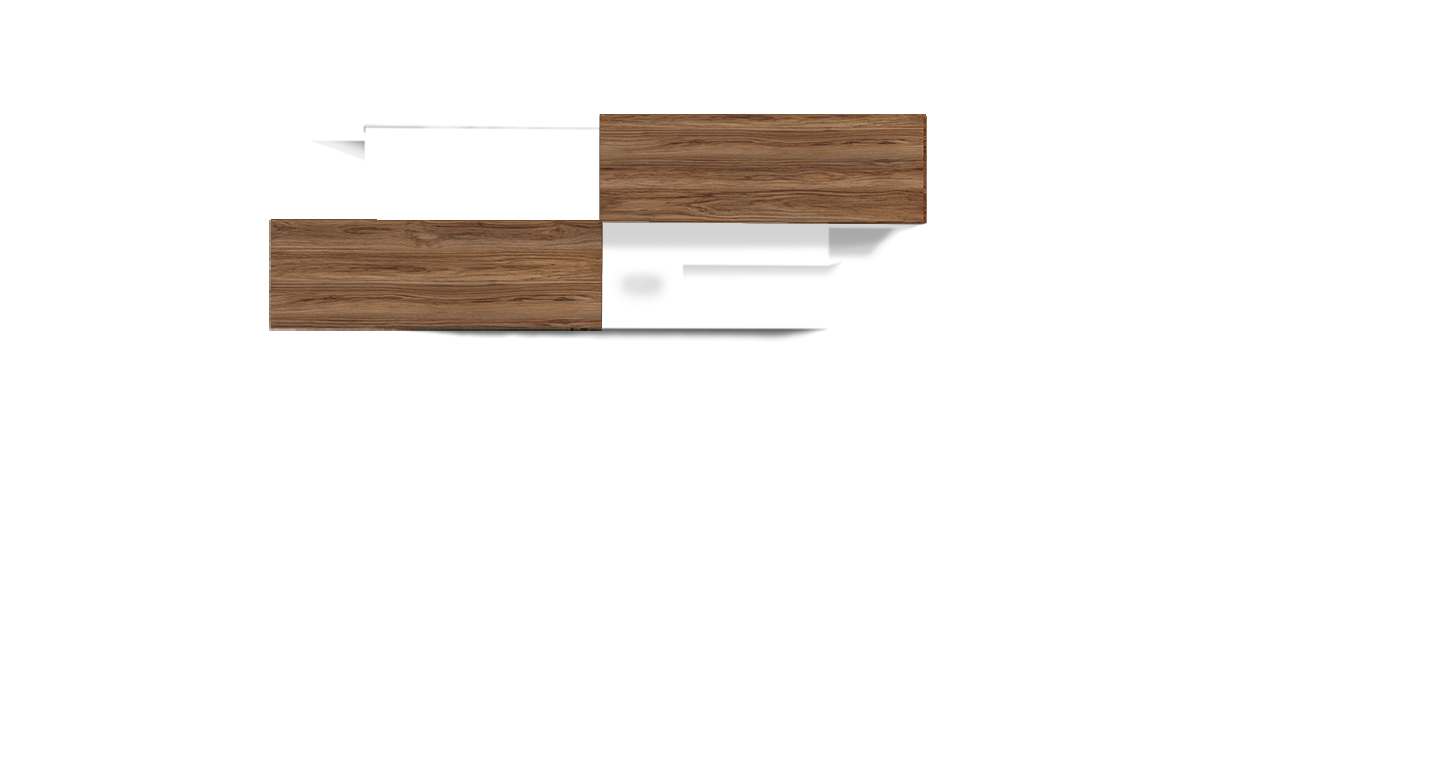 Librero Oficina Encino Marròn