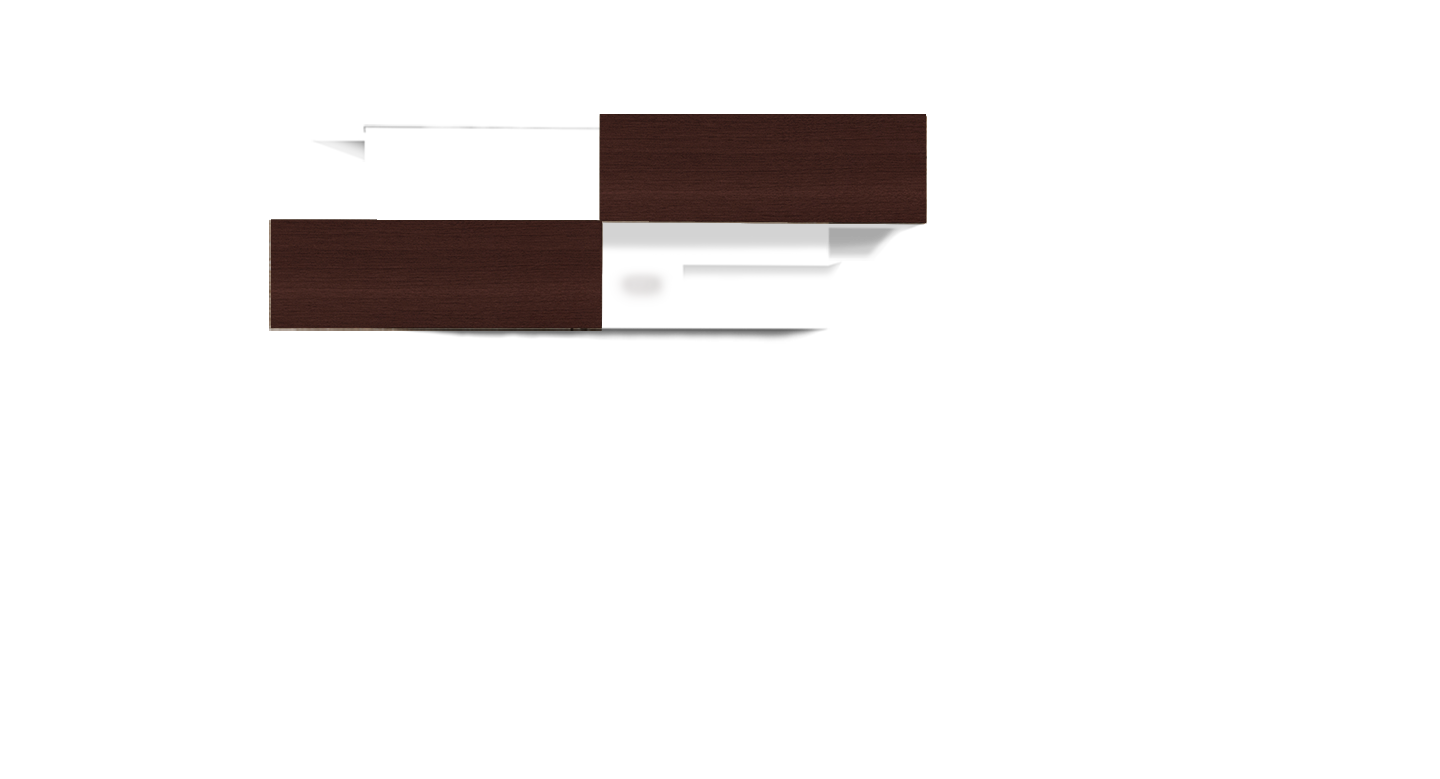 Librero Oficina Wengue Tabaco