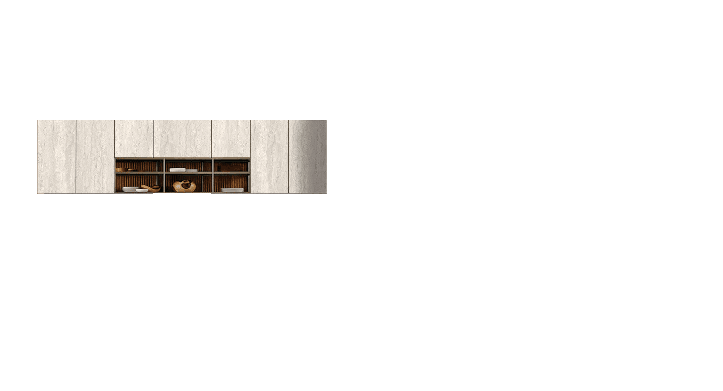 Cocina Mueble Alto Travertino