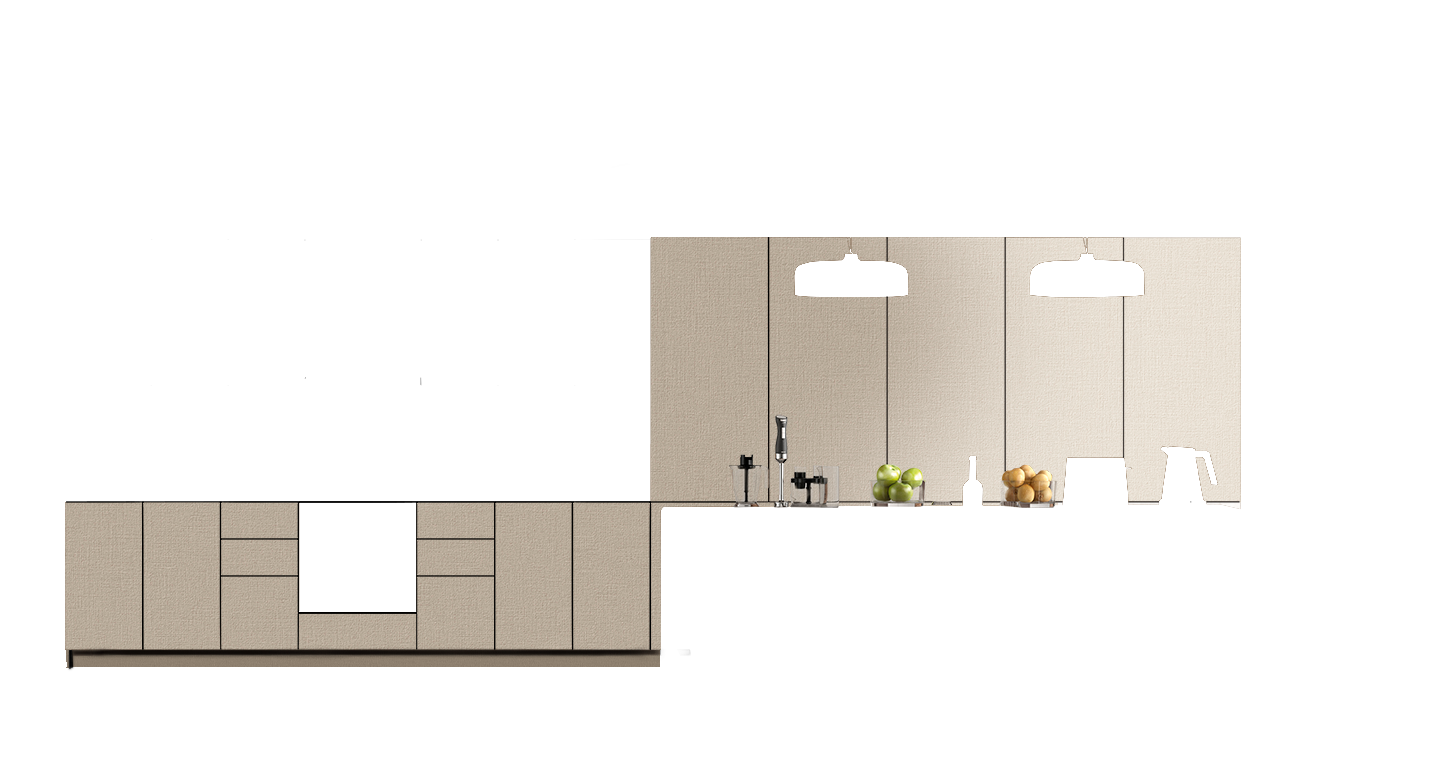Cocina Mueble Bajo Luna